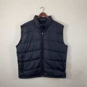 Eastern Mountain Sports Mens Puffer Vest XXLarge Black Goose Down‎ Gorpcore